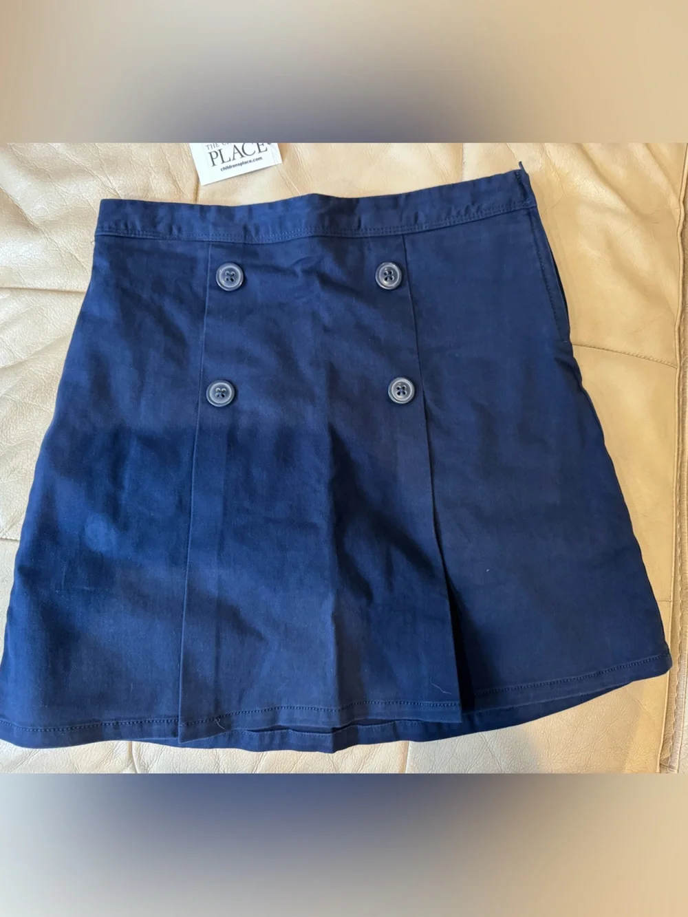 The Children's Place Navy Double-Button Skirt